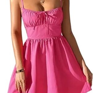 SHEIN Vibrant Pink Mini Dress